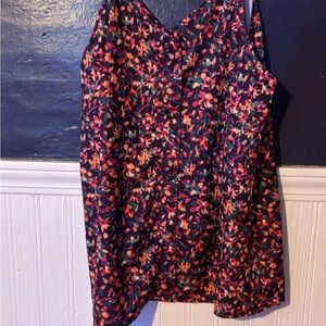 💙SHEIN Floral Tank Top - Black and Multicolor